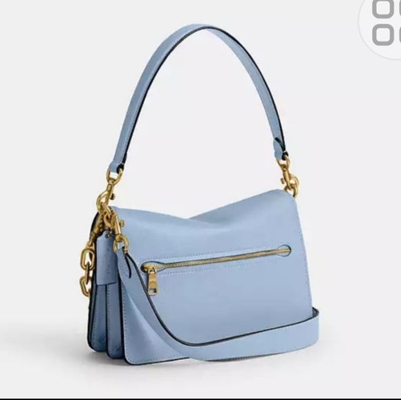 🥰SOLD🥰Price Firm Coach Bluebell Chain Tabby Leather Shoulder Bag - Picture 2 of 16